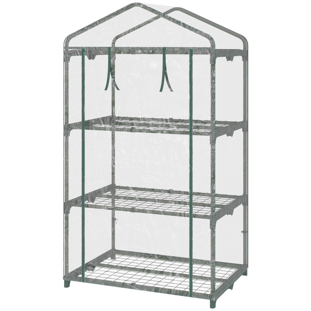 Serra per Giardino ¨C zephmum ¨C Acciaio e Plastica Trasparente 69x49x125cm