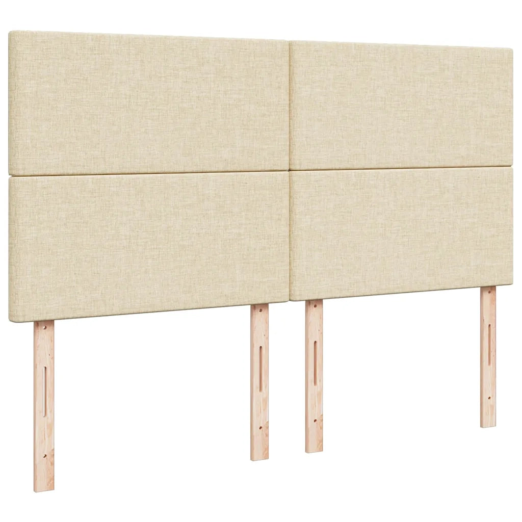 Giroletto a Molle con Materasso Crema 180x200 cm in Tessuto 3290565