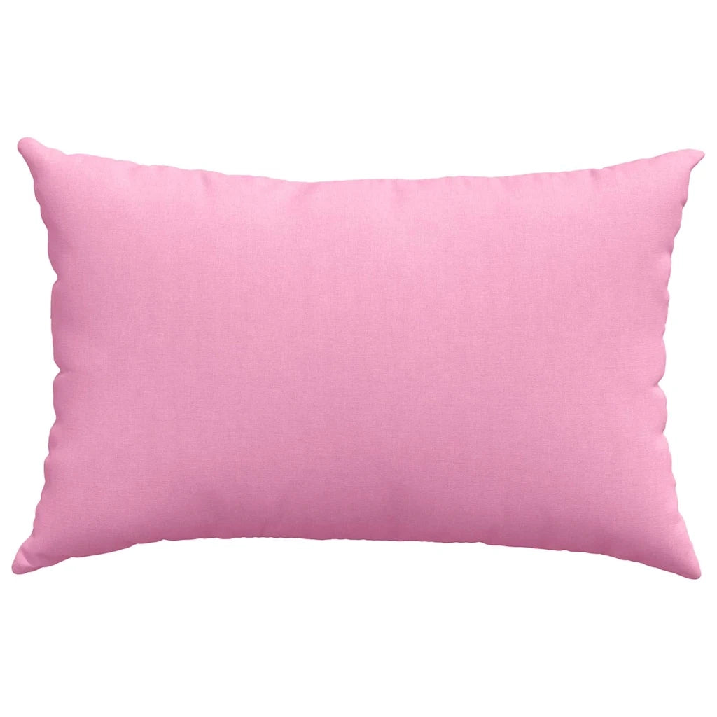 Cuscini da Divano 2 pz-Set di 2 Cuscini per Sofa Rosa 60 x 40 cm Tessuto
