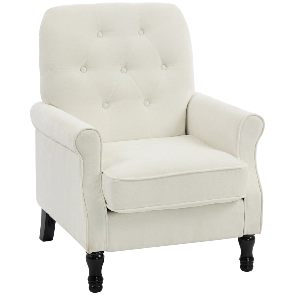 Poltrona ¨C Minimal ¨C crema, tessuto, 69x75x90cm