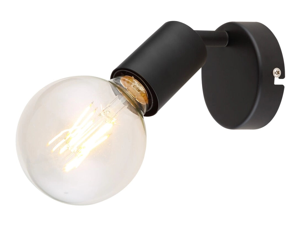 Applique minimalista E27 nero opaco Rabalux Lamar