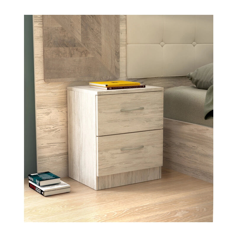 KIT COMODINO 2C. 45X34XH47 CM BIANCO GES.- 1,0 pz