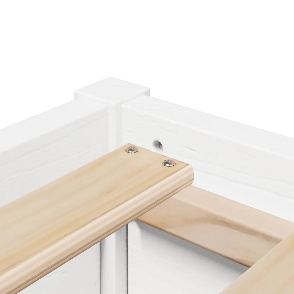 Letto senza Materasso-Struttura Letto Bianco 150x200 cm Legno Massello di Pino 487454