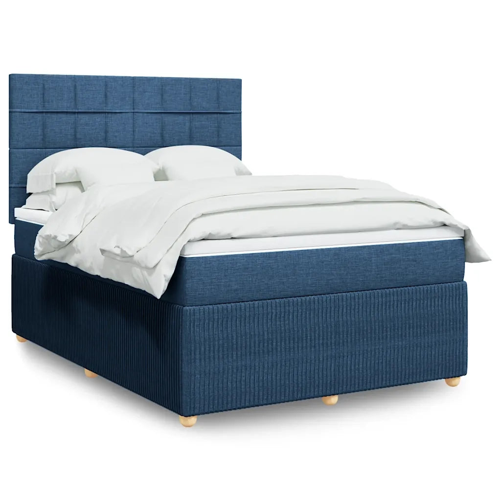 Giroletto a Molle con Materasso Blu 140x190 cm in Tessuto 3294357