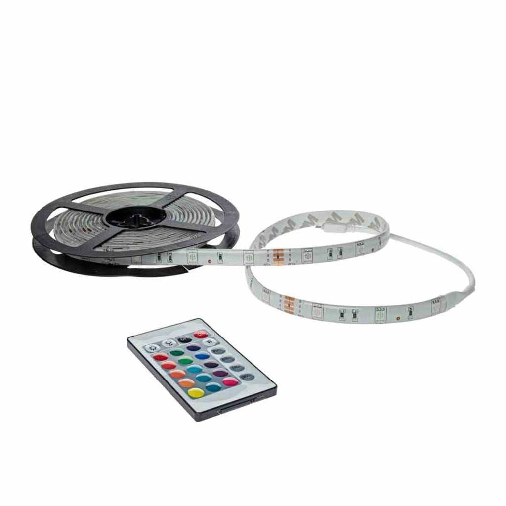 Kit striscia LED RGB 3m IP65 con telecomando Eko-Light