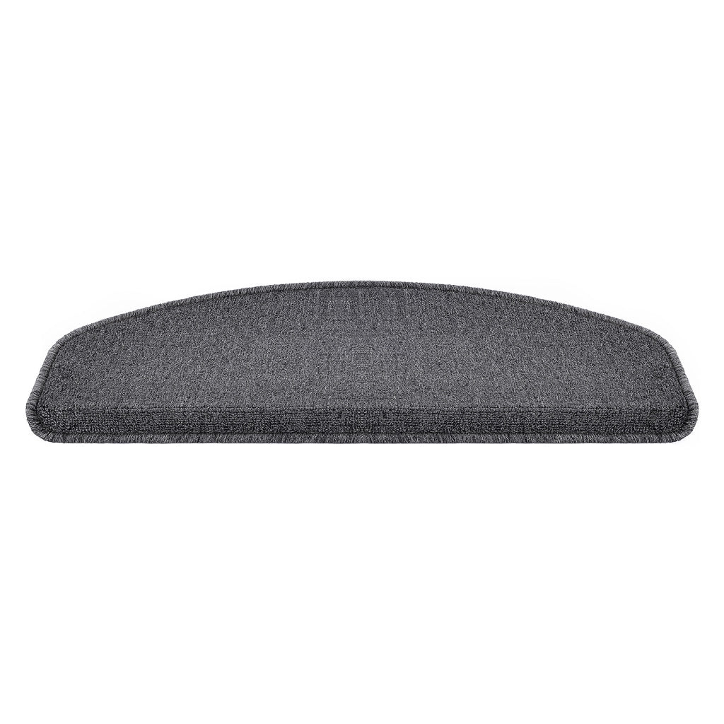 Set da 15 Tappeti Coprigradini per Scale Interne - Mezzaluna - Grigio Scuro [en.casa]