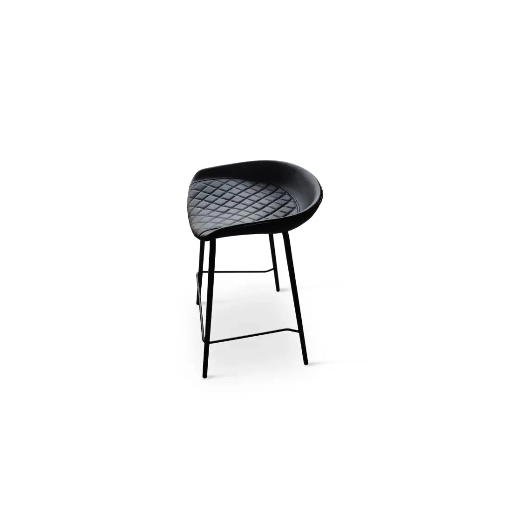 Sedia da bar 'NURBY' Nera, dimensioni: H74 x L43 x P43 cm