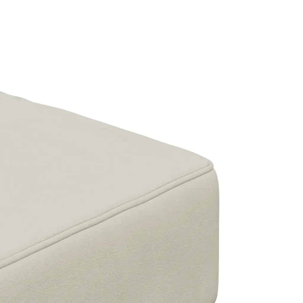 Divano letto | Sof¨¤ letto | Letto singolo a 2 Posti con 2 Cuscini Crema in Velluto