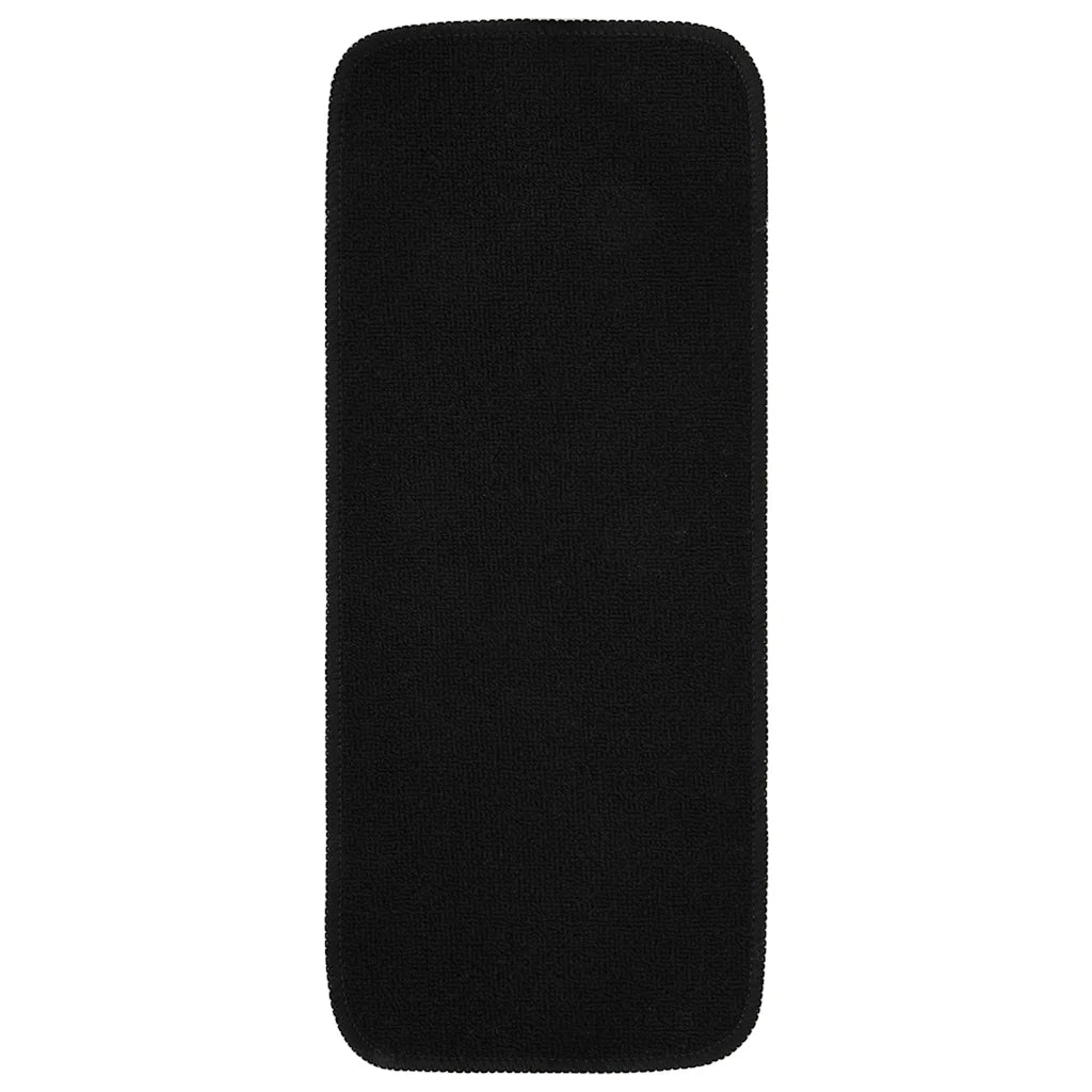 Tappetini per Scale 15 pz | Gradini per Scale 60x25cm Neri Antiscivolo Rettangolari