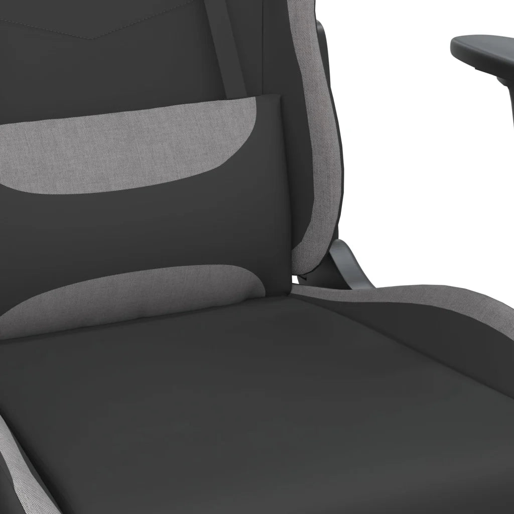 Sedia da Gaming Nero e Grigio Chiaro in Tessuto 3143734