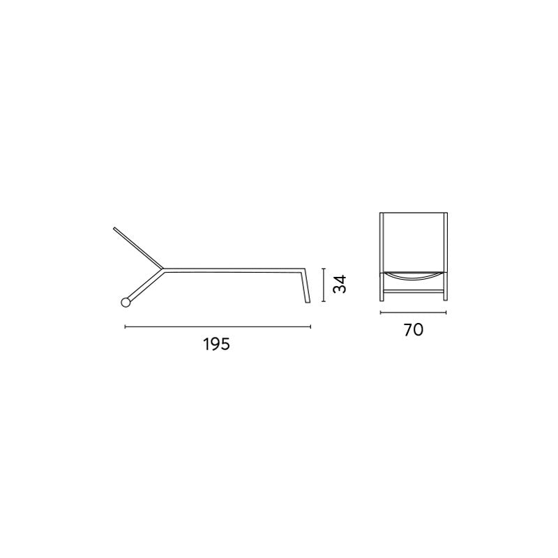 Lettino Con Ruote Blu Moia