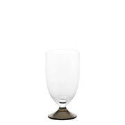 Zafferano Calice Maestro Set da 4 Pezzi in vetro soda lime lavorato a mano con base colorata Grigio - Elegante design senza gambo per degustazione