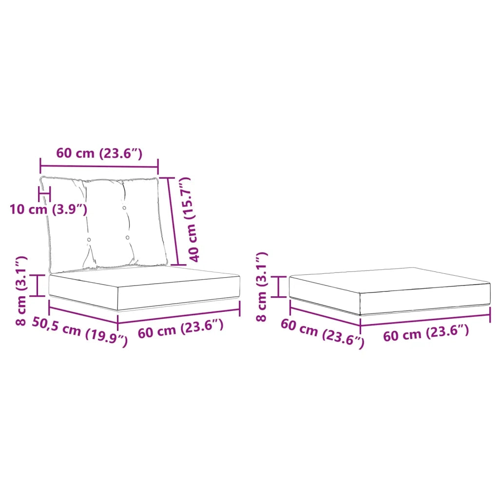 Set di divani da esterno con cuscino 5 pcs Bianco e Beige 3389375