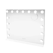 Specchio LED Hollywood 58cm, 3 Luci, BT, USB, 10x Zoom, Dimmer