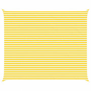 Vela Parasole | Telo Ombra | Vela da ombra solare Giallo e Bianco 6 x 5 m
