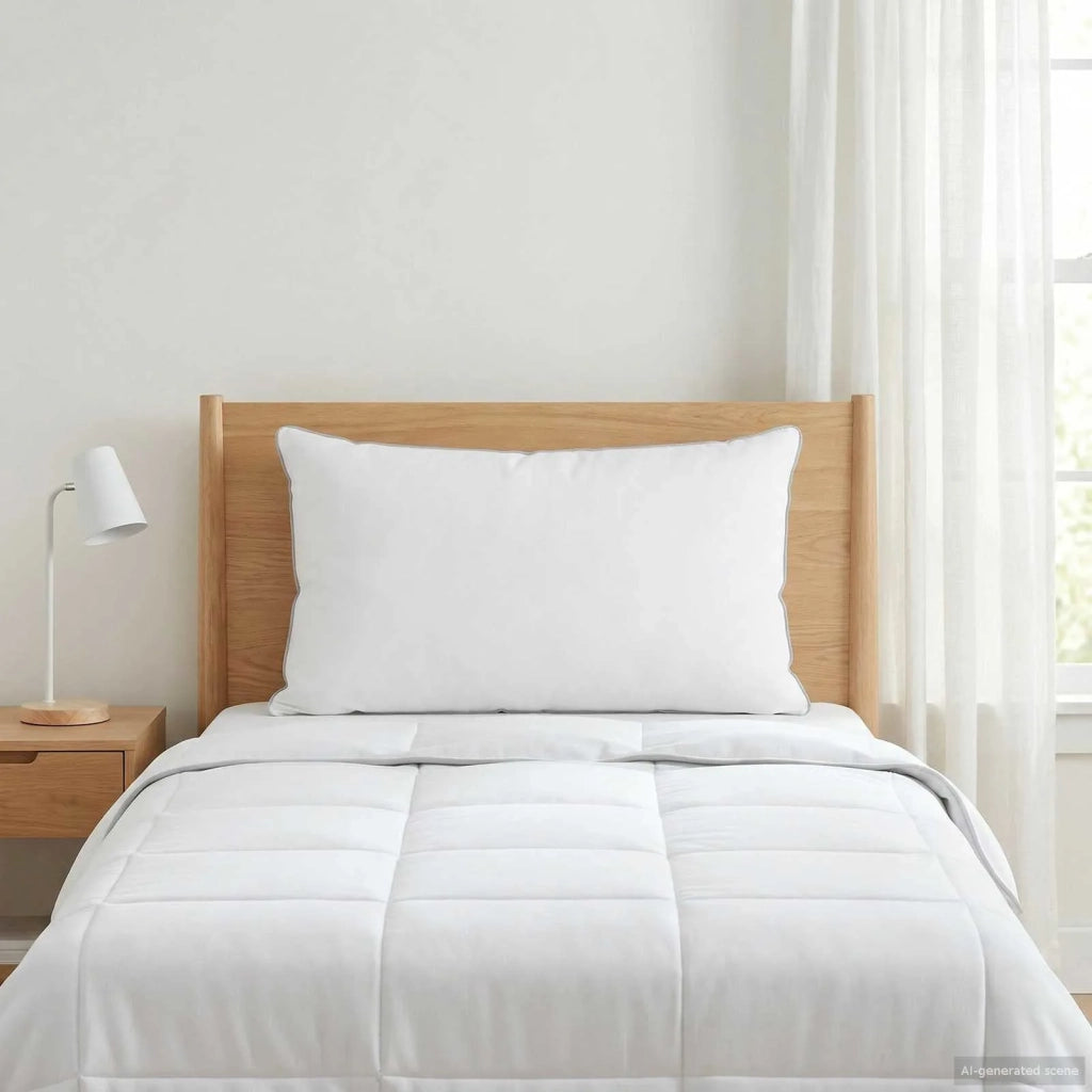 Cuscino Bianco 40 x 60 cm Fibra di bambù 42042020