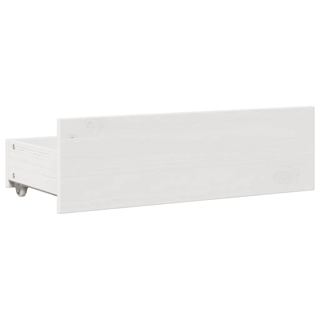 Giroletto senza Materasso con Cassetti Bianco 140x200 cm Pino 3308805