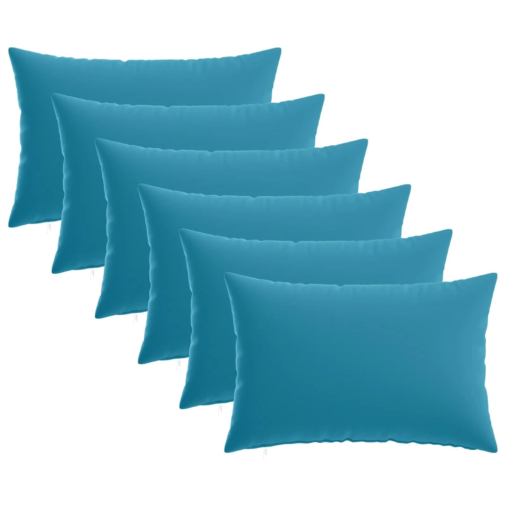 Federa 6 pcs HEERLEN Azzurro 30 x 50 cm Poliestere 907838