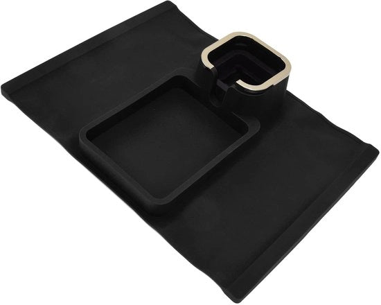 Supporto per bicchieri per divano con cuscino anti-slip in silicone nero 

Modello: 
Dimensioni: 
Materiali: 
Colore: nero