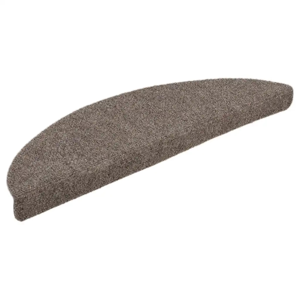 Tappetini per scale autoadesivi 5 pz | Gradini per Scale 56x17x3 cm beige semicircolari