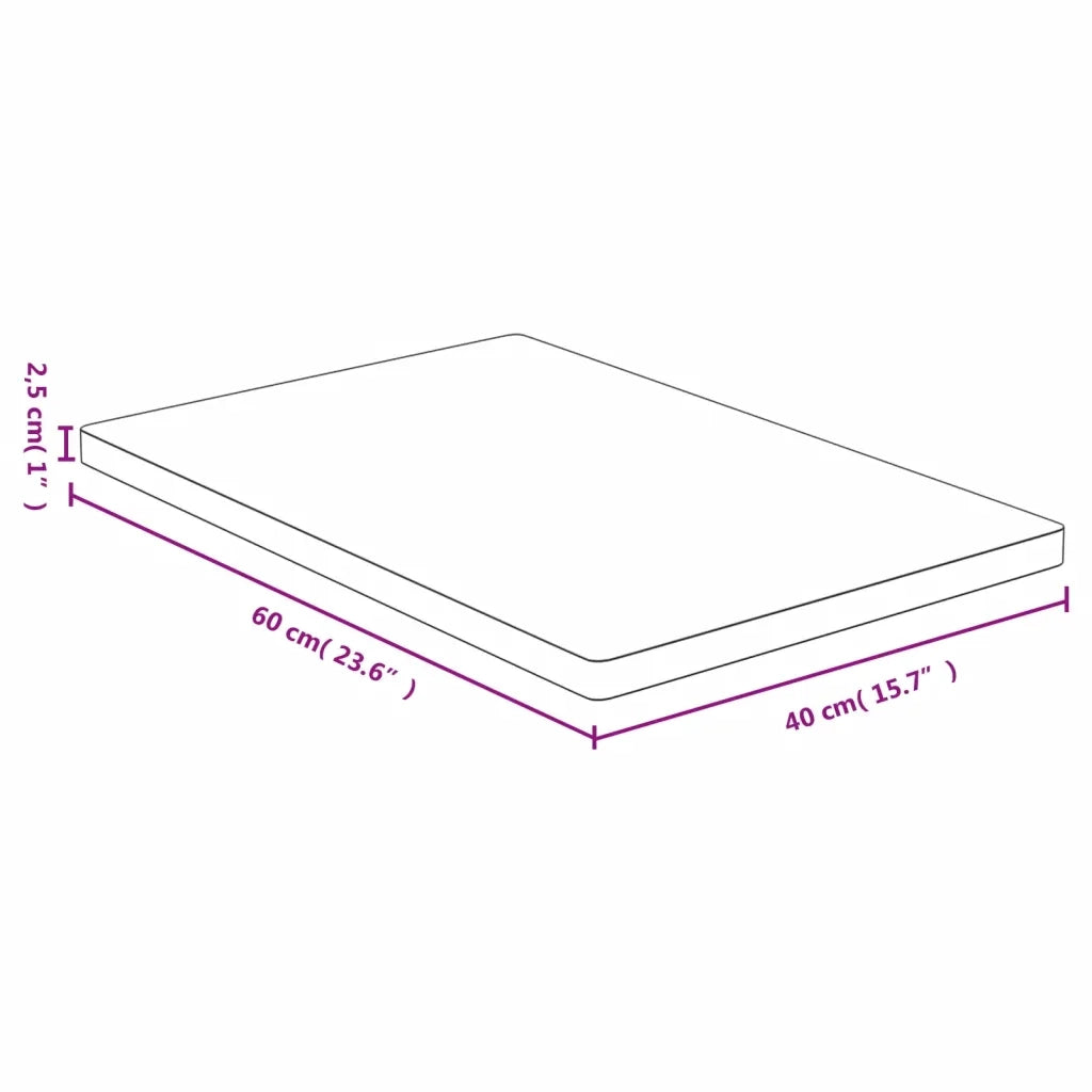 Piano del Tavolo 40x60x2,5 cm in Bambù 3154993