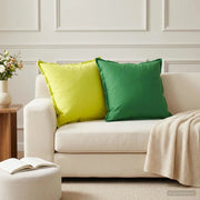 Federa 6 pz HOUTEN Verde 55 x 55 cm Poliestere 920502