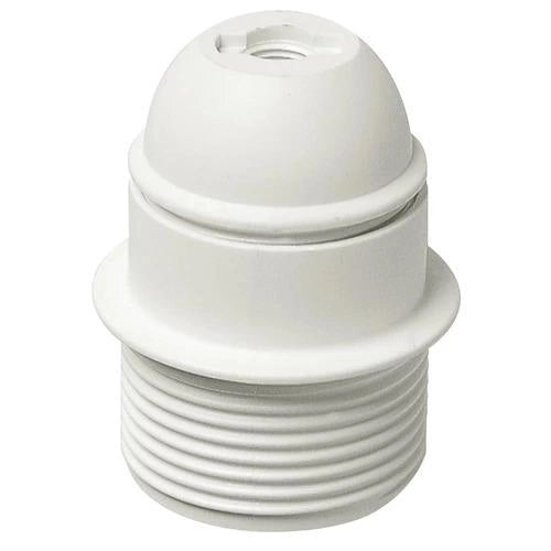 PORTALAMPADA E27 M10X1 CM/PFIL. BIANCO
