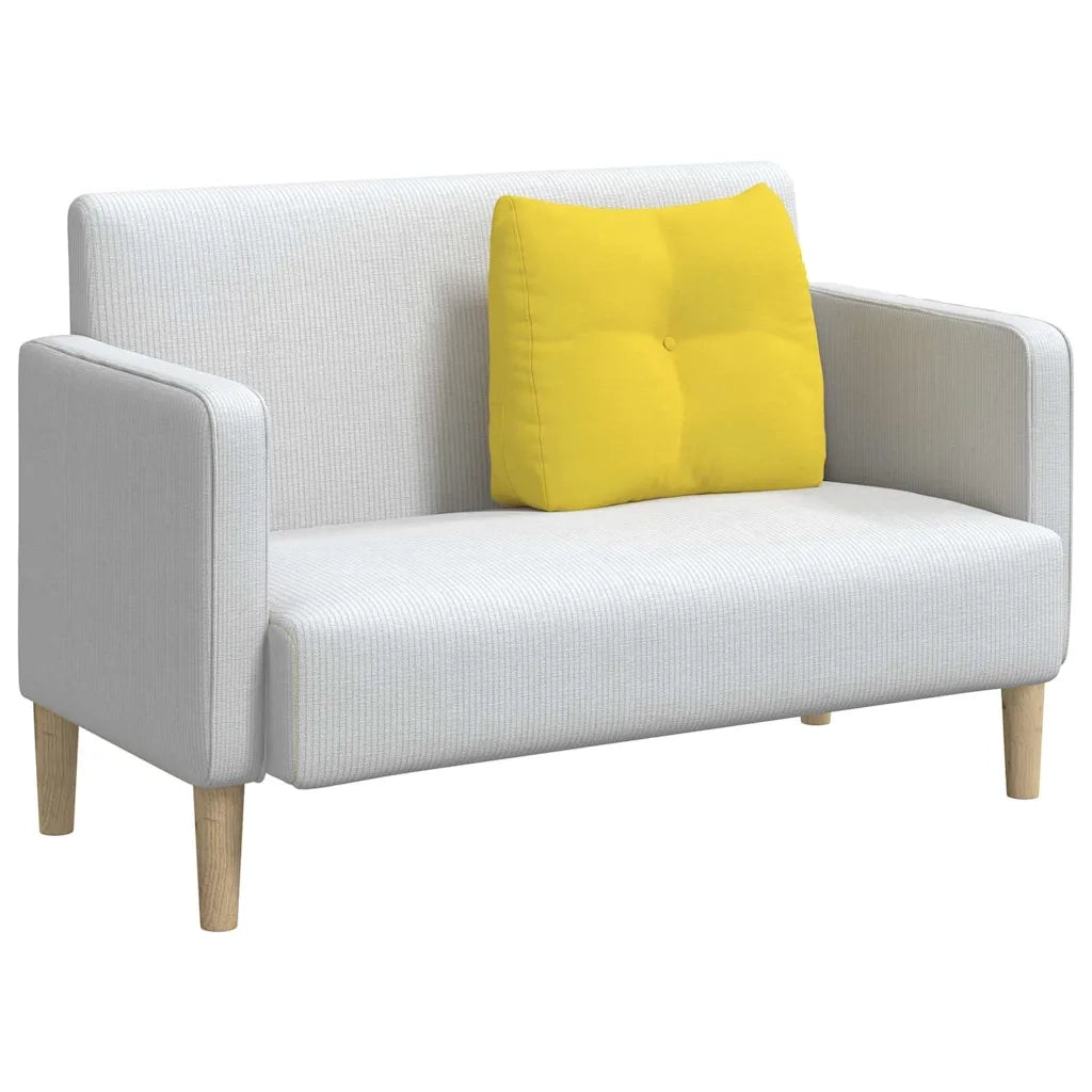 Cuscino per Schiena Giallo Chiaro 60 x 24 x 50 cm Tessuto 42014392