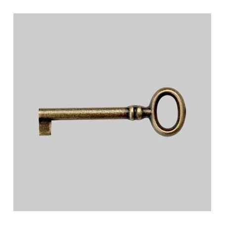 CHIAVE PER MOBILI '33718' 24x69 mm - Ottone lucido - METAL GROUP