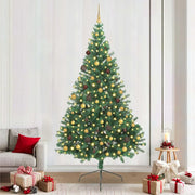 Albero di Natale artificiale con luci integrate Verde 240 cm 3397034