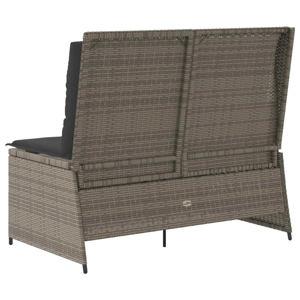 Panchina da giardino Grigio polyrattan 3394451