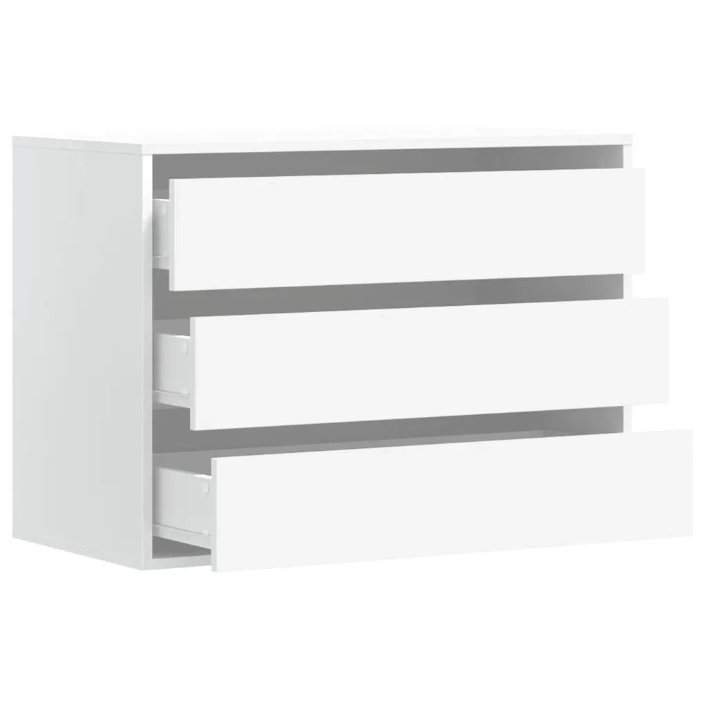 Cassettiera Bianca 80x41x58 cm in Legno Multistrato CFW4242211