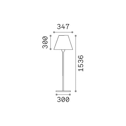 Lampada Da Terra Per Esterno Arcadia 1 Luce E27 Bianca