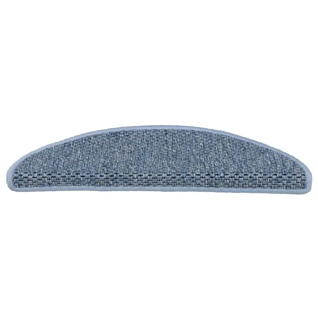Tappeti Autoadesivi per Scale Aspetto Sisal 30pz 56x17x3 cm Blu 3365862