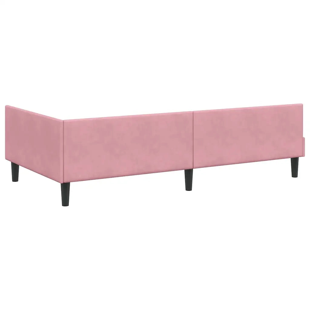Cornice del letto ad angolo con testiera Rosa 90 cm x 190 cm