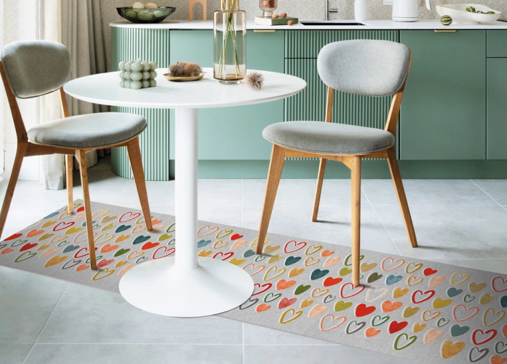 Tappeto Passatoia Cucina Antiscivolo Linea Futura Batticuore By Suardi - 52x50 - Batticuore