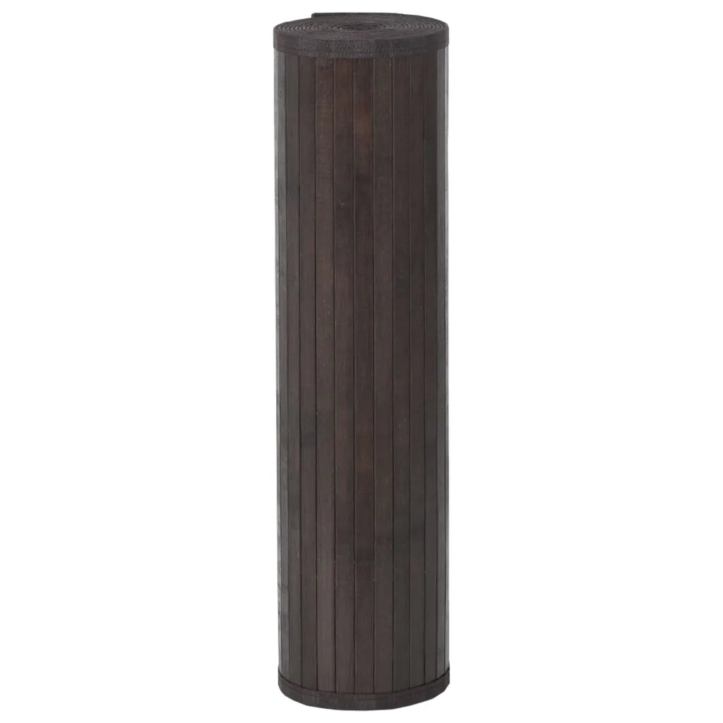 Tappeto del soggiorno | Tappeto Rettangolare Marrone Scuro 70x1000 cm in Bamb¨´