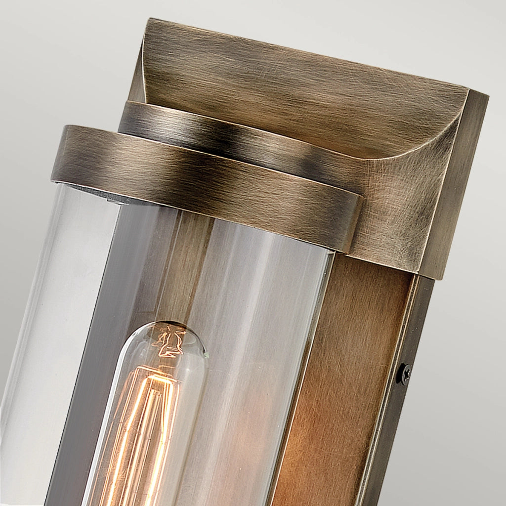 Applique da esterno bronzo ossidato E27 60W Pearson Quintiesse