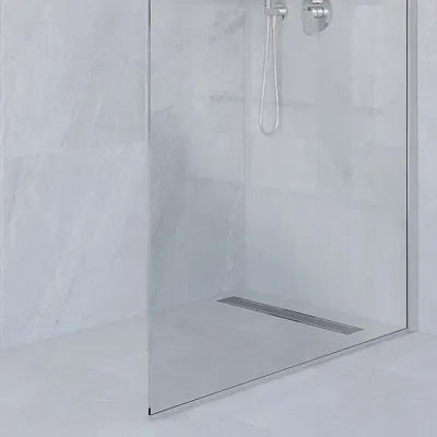 Doccia Walk-In 160 cm trasparente 6 mm profilo cromo H 200 cm Klug
