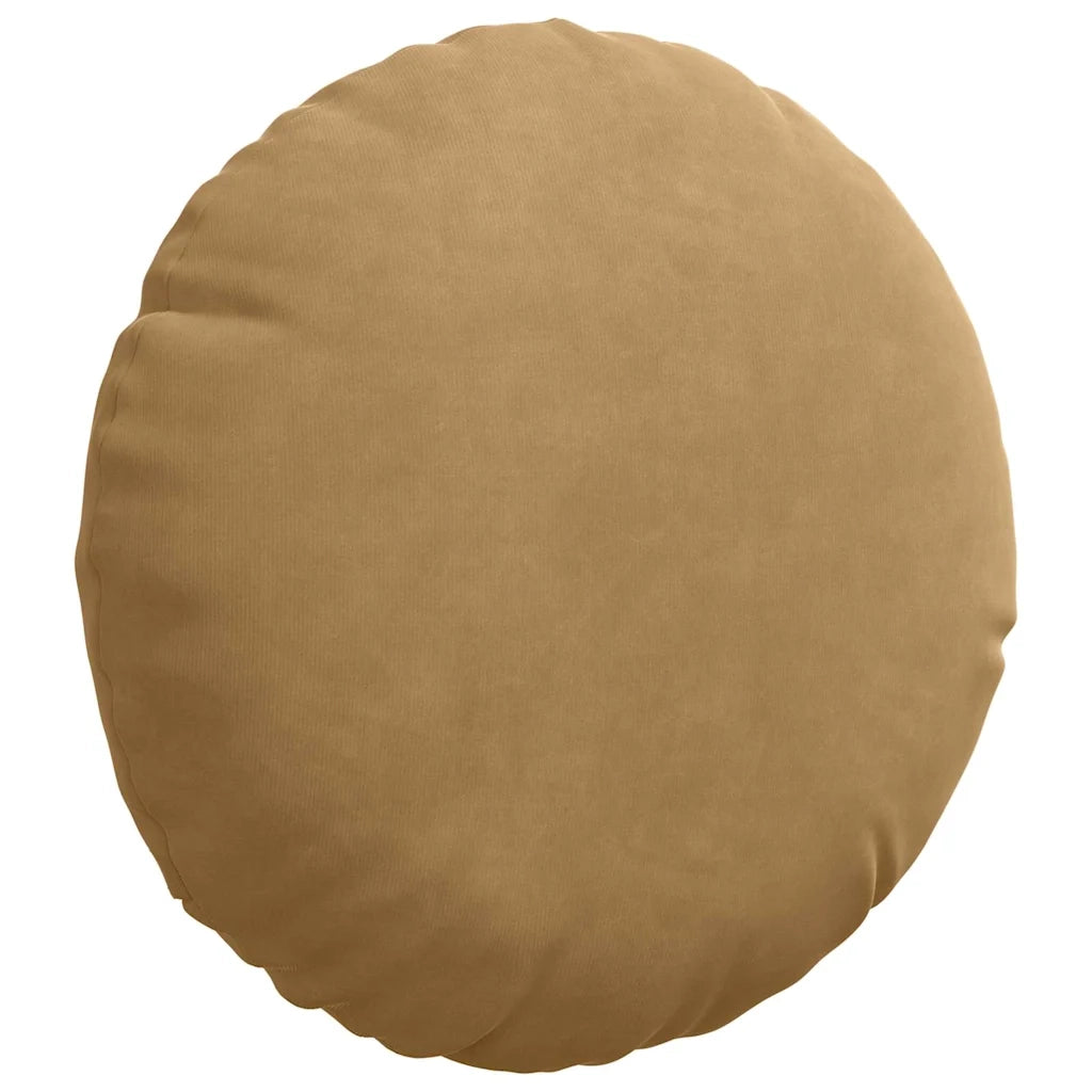 Cuscini per Seduta 2 pcs Marrone Ø30 x 13 cm Velluto 42014108