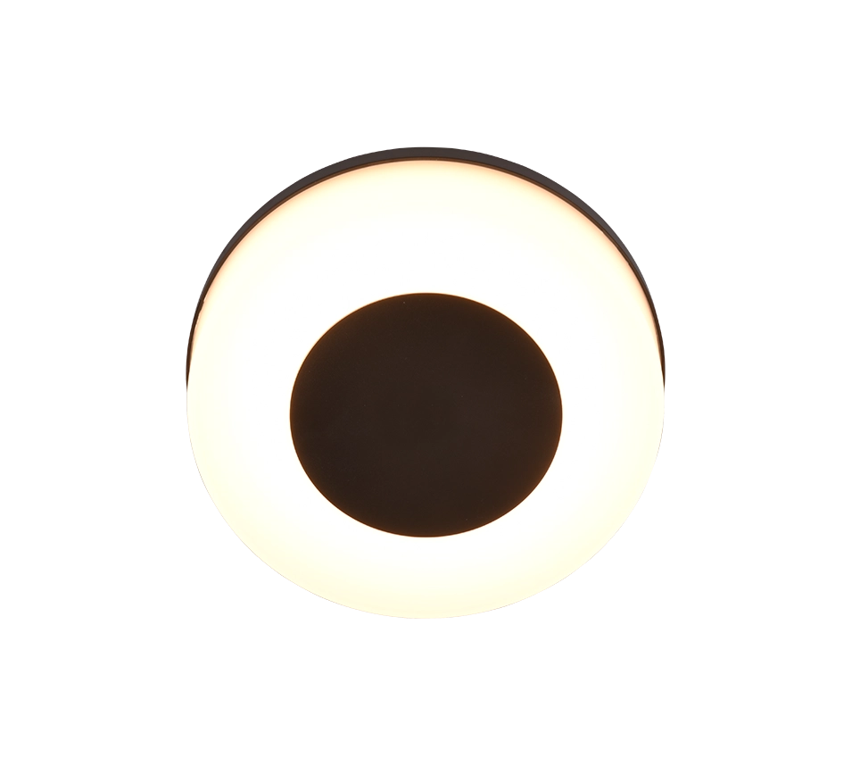 Applique da esterno LED, plastica, nero opaco, 25x25x8 cm, Morena