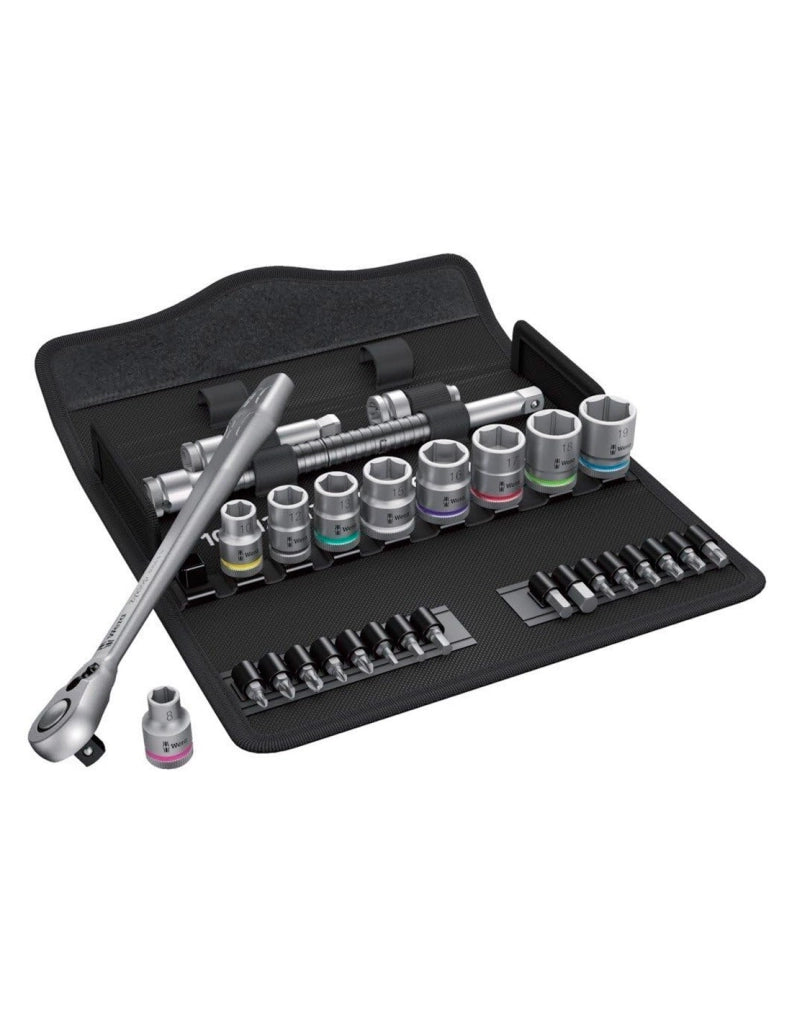 Set di bussole e inserti per avvitare WERA 8100 SB 8 Zyklop 3/8" (29 pezzi)