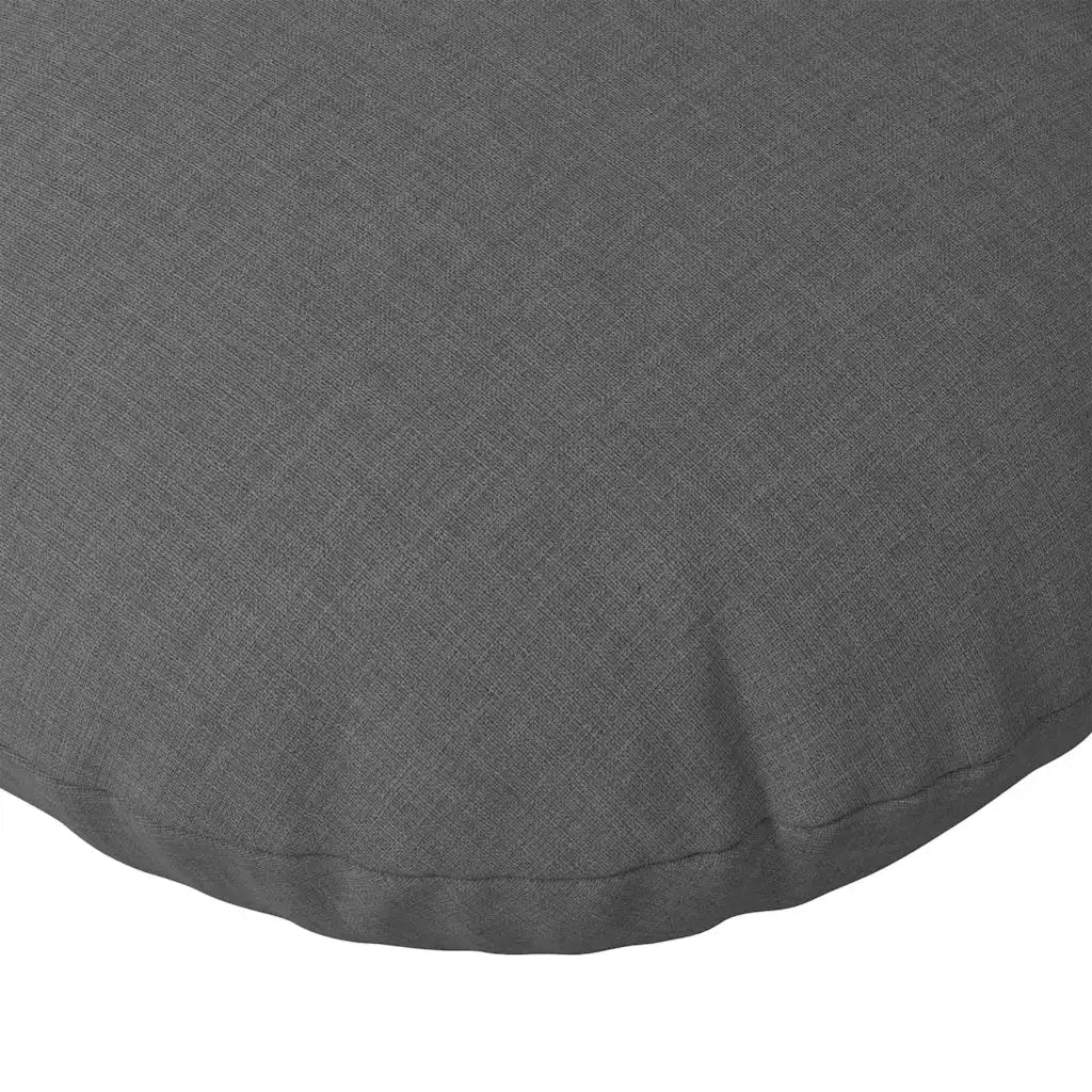 Cuscini per Seduta 2 pcs Grigio scuro Ø40 x 13 cm Tessuto 42014121