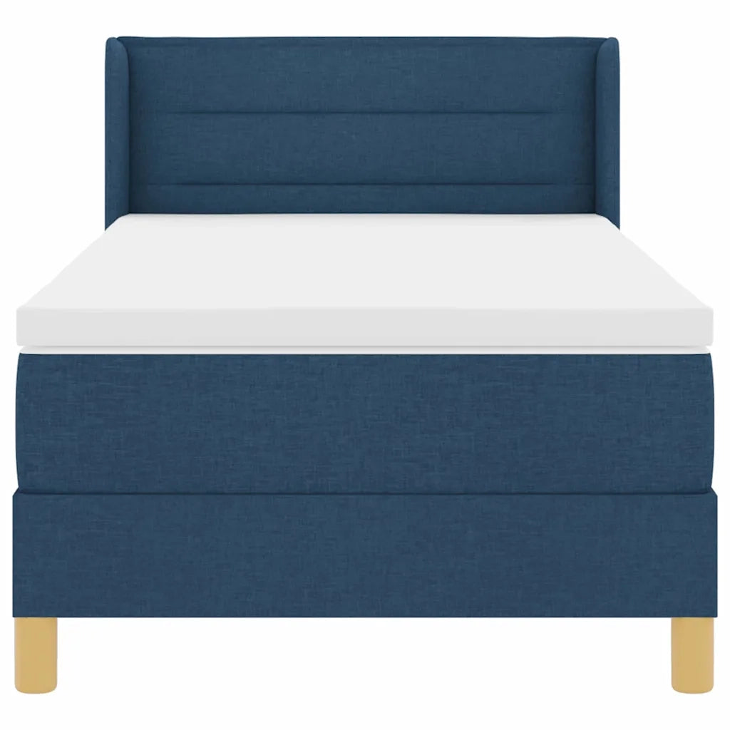 Letto a molle con materasso Blu 200 x 100 cm Tessuto 3341222