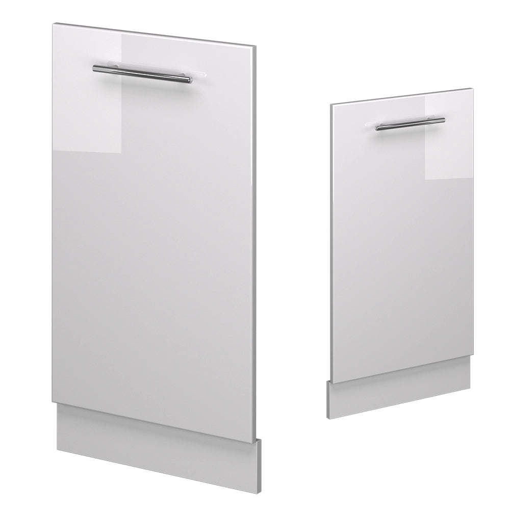 Pannello frontale della lavastoviglie Fame-Line Bianco lucido/Bianco 45 cm, PL Marmo Vicco