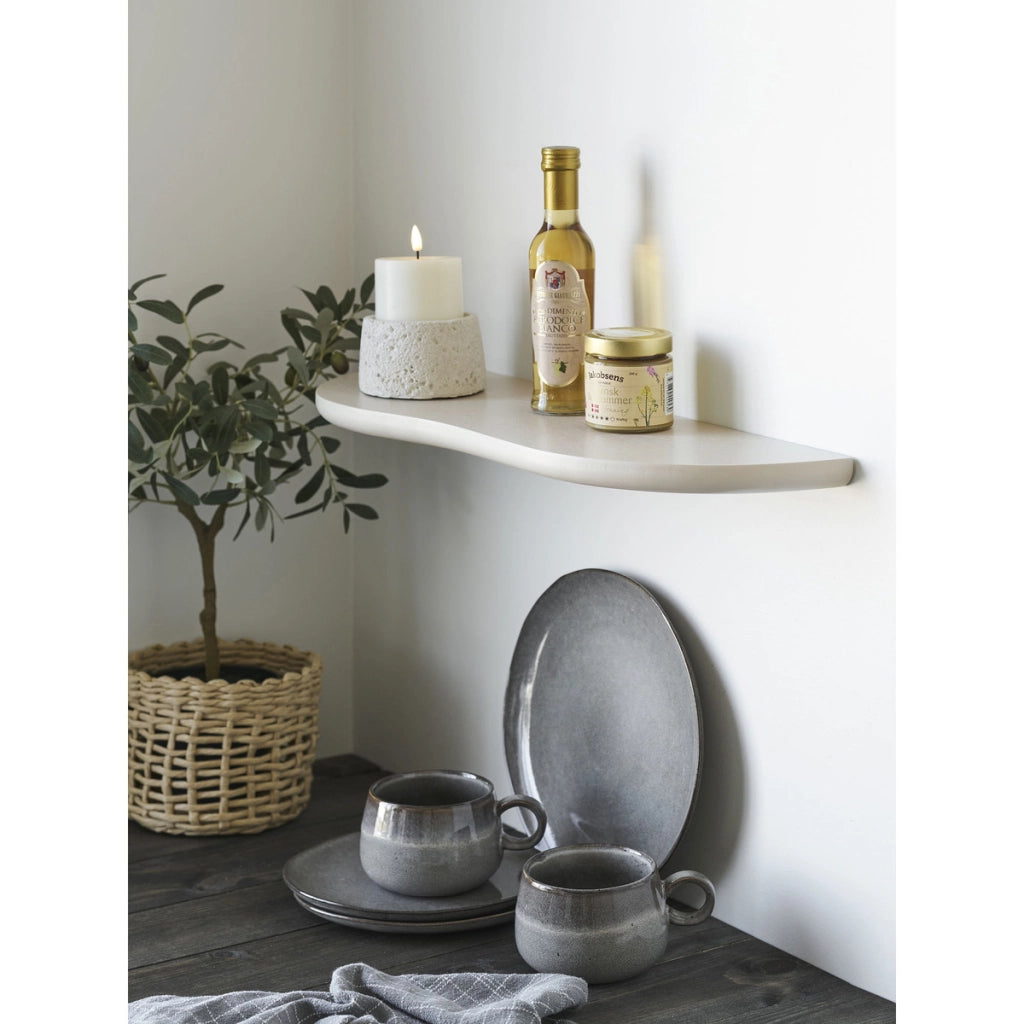 Mensola Botta, Beige, MDF, 19x57x2,5 cm