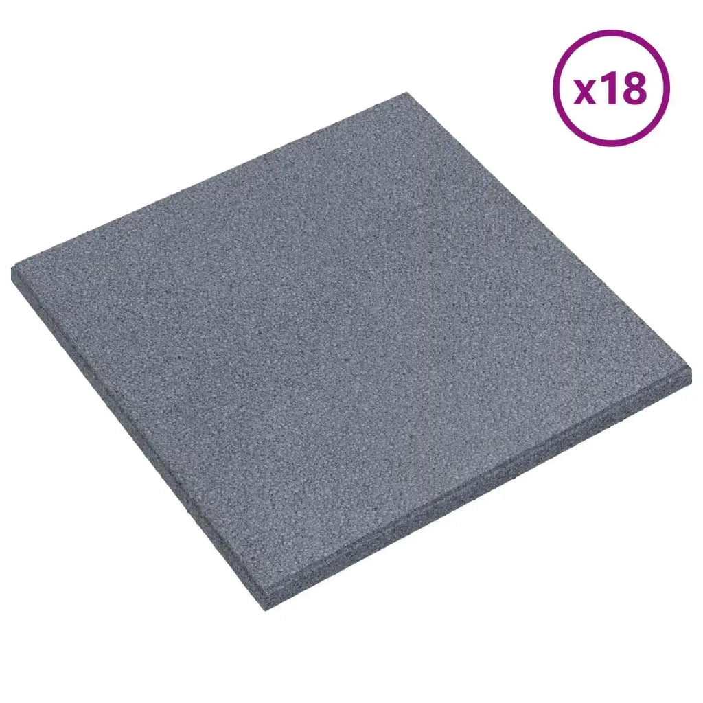 Piastrelle per Protezione dalle Cadute 18 pcs Grigio 50 x 50 cm