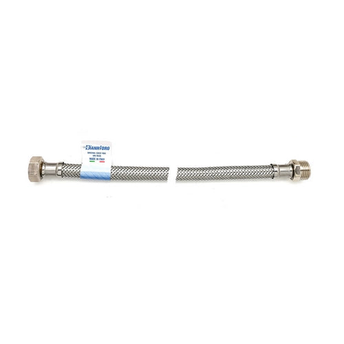 FLESSIBILE INOX MODELLO NORMALE  CM. 40- FF 1/2 x 3/8- DH- pezzi 10