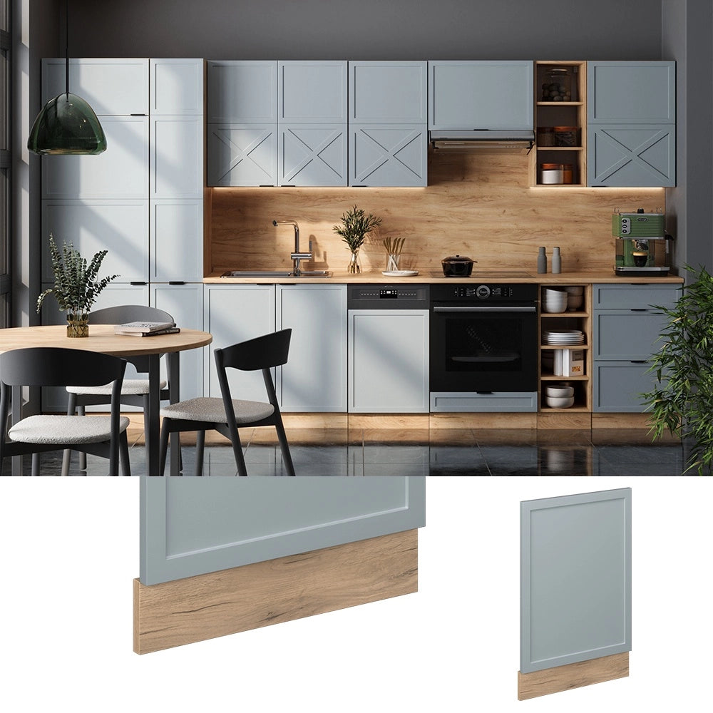 Pannello frontale Fame-Line Blu-grigio chiaro/Rovere dorato 45 cm, PL Rovere Vicco