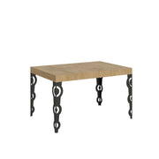 Tavolo allungabile 90x140/244 cm Karamay telaio Antracite - Quercia Natura